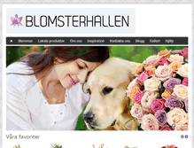 Tablet Screenshot of blomsterhallen.com